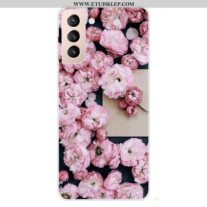 Etui do Samsung Galaxy S22 5G Różowe Kwiaty